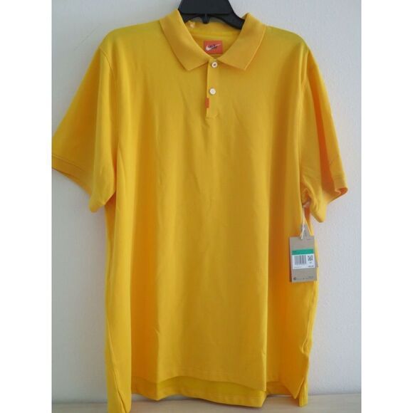 Nike Golf AT6111-739 Mens Sz XLarge Luxury Regular Fit Polo Gold Golf Shirt - Picture 8 of 8